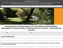 Tablet Screenshot of naturheilpraxis-ernestus.de